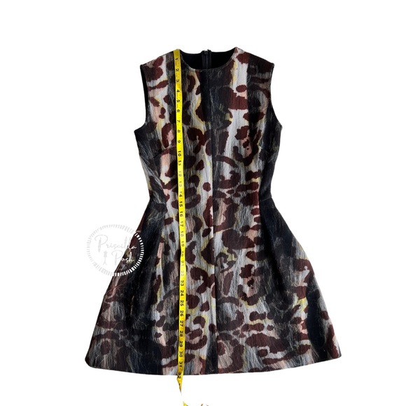 CHRISTIAN DIOR Animal Print Mini Dress A Line Fit and Flare Leopard Cheetah 2 - Picture 14 of 16